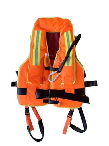 구명조끼를 입는 올바른 방법, 밧줄은 허벅지에 단단히 묶어야 합니다!