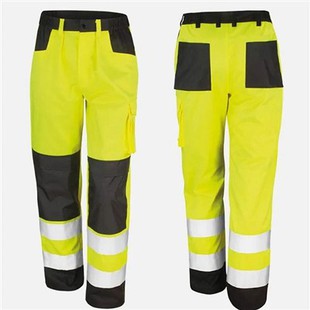 Hi Vis 건설 반사 안전 바지