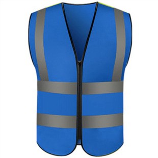 지퍼 공공 안전 조끼